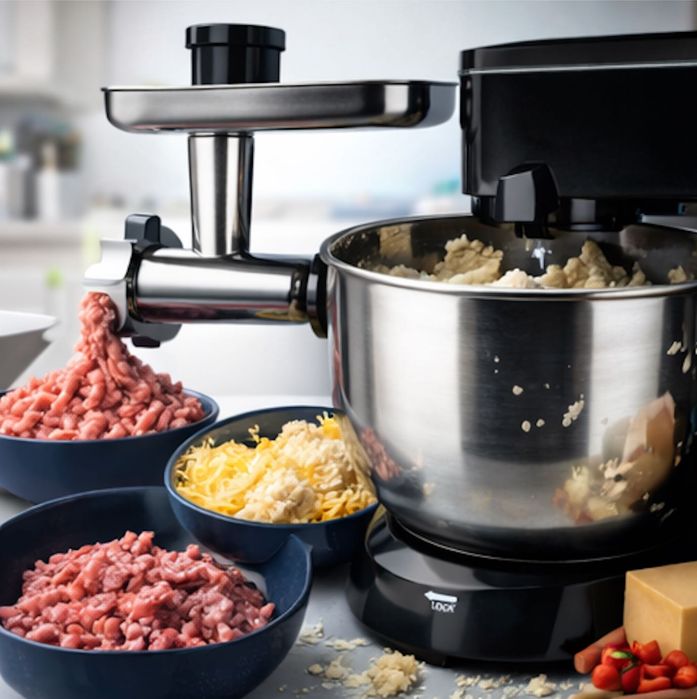 NOWY 6w1 Robot Kuchenny z Podgrzewaną Misą Blenderem 2000W Gwarancja