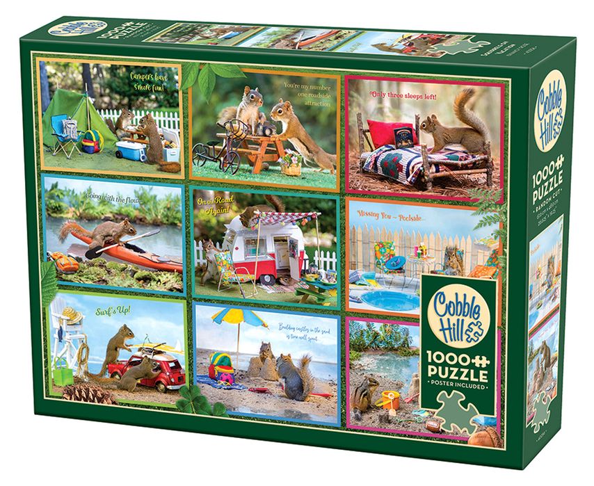 Puzzle 1000 Wiewiórki Na Wakacjach 112690. Nowy Produkt