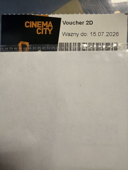 Voucher do kina Cinema