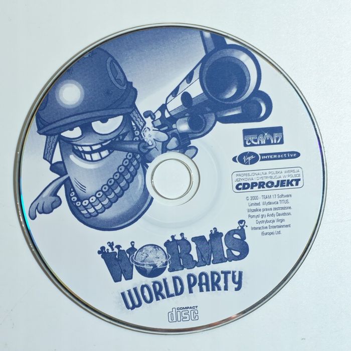 Gra PC - Worms World Party - płyta z grą - polskie wydanie