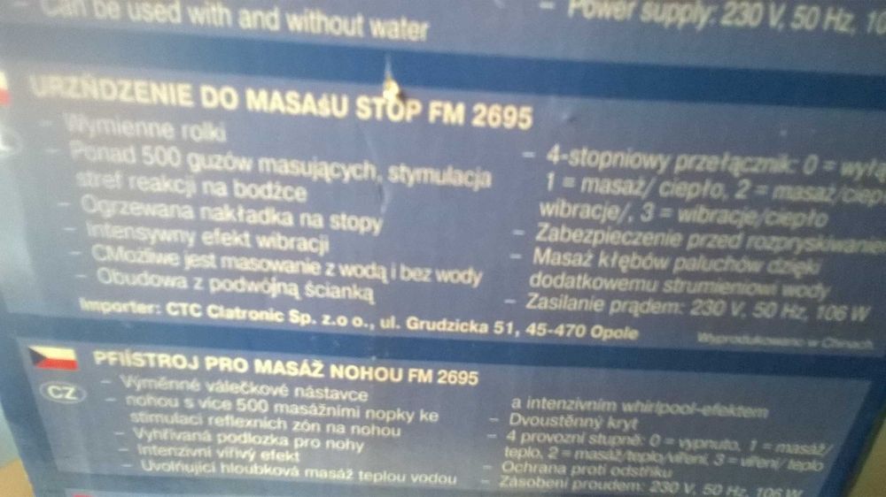 Masażer do stóp " Clatronic"