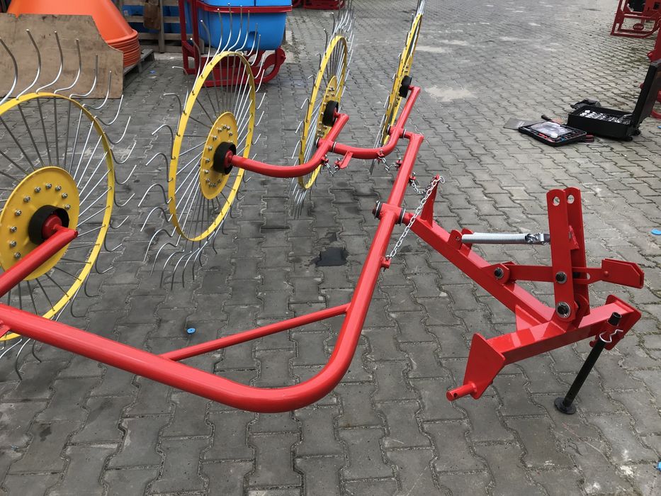 Грабли ворошилки, сенограбалка, граблі сонечко 4-5 коліс Wirax Польща