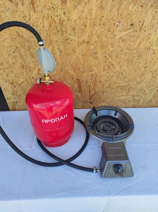 Газовий таганок плитка чугунна настольна