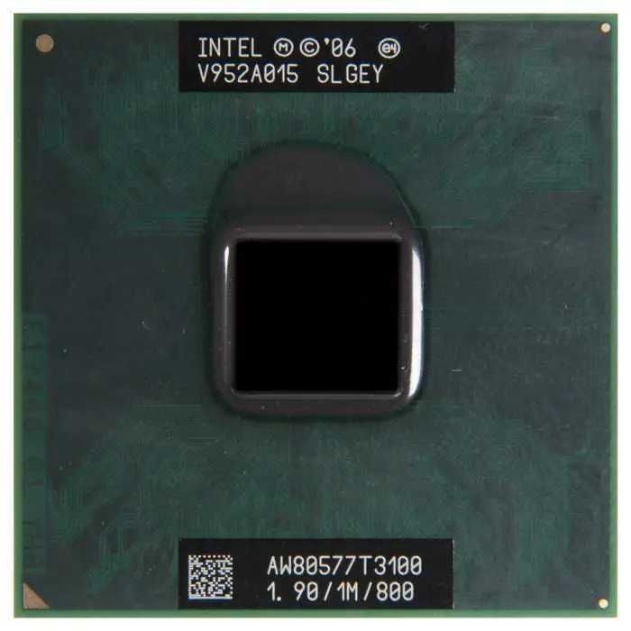 Процесор  Intel Celeron Dual-Core T3100 2x1,9Ghz 1Mb Cache 800Mhz Bus