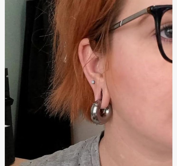 Tunel do uszu obręcz ze stali nierdzewnej