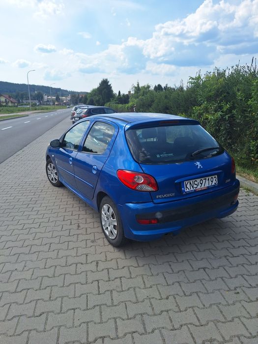 Niebieski Peugeot 206+
