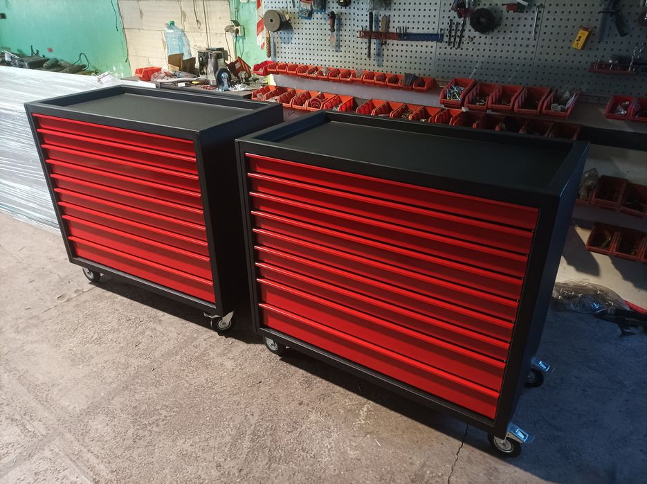 Duży wózek narzędziowy. Szuflady 100x50