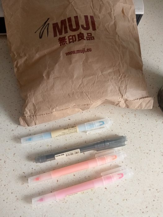 Długopis żelowy muji Japan 4 szt nowe