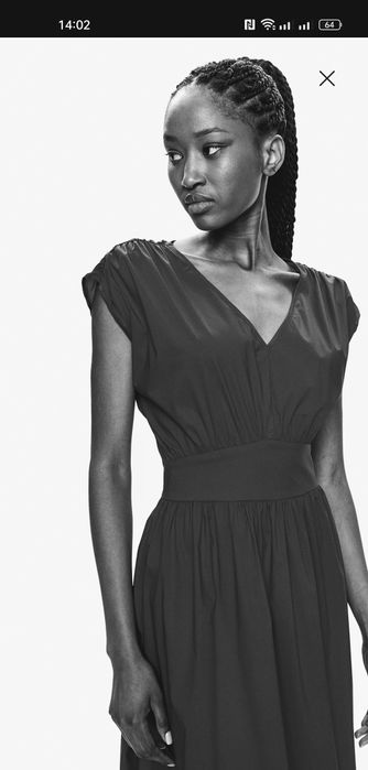 Довга  поплінова сукня