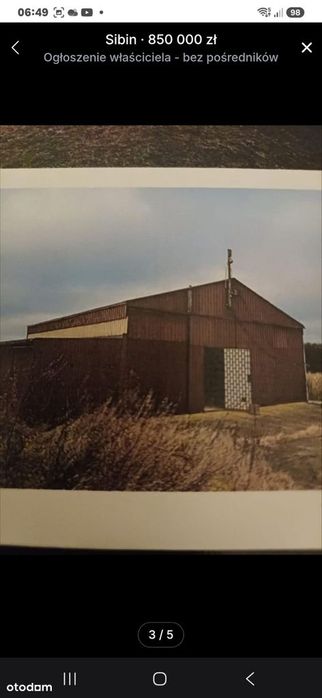 Siedlisko 0,4 ha + 2 hale 520 m² z pozwoleniem na dom, 20 min od morza - Widok 3