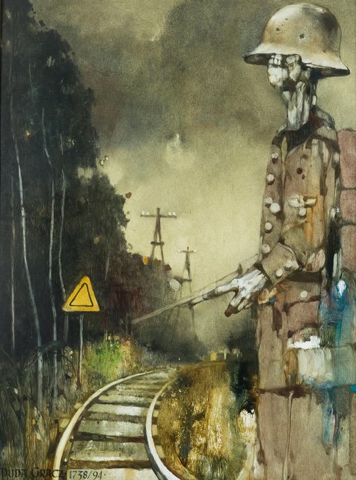 Jerzy Duda-Gracz, 1994 r, obraz olejny na płycie, 80 x 60 cm