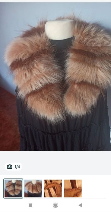 Kołnierz beż z brązem