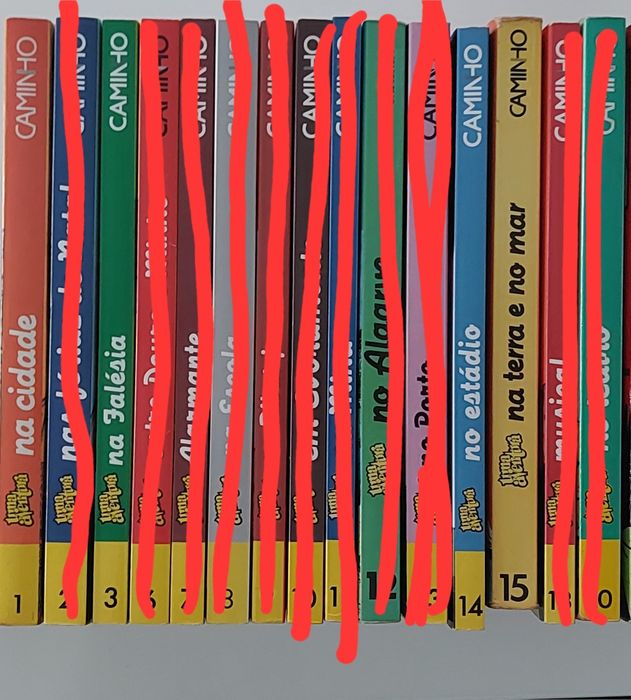 Livros da colecção uma aventura