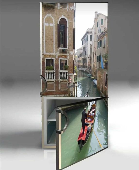 Decor Naklejka na lodówkę PCV 185x70 160x70 125x70 kwiaty folia lamin