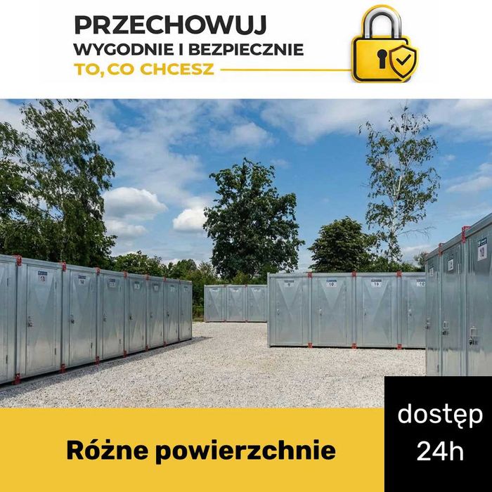 Magazyn samoobsługowy, self storage, kontener, schowek (od 3 do 60m2)