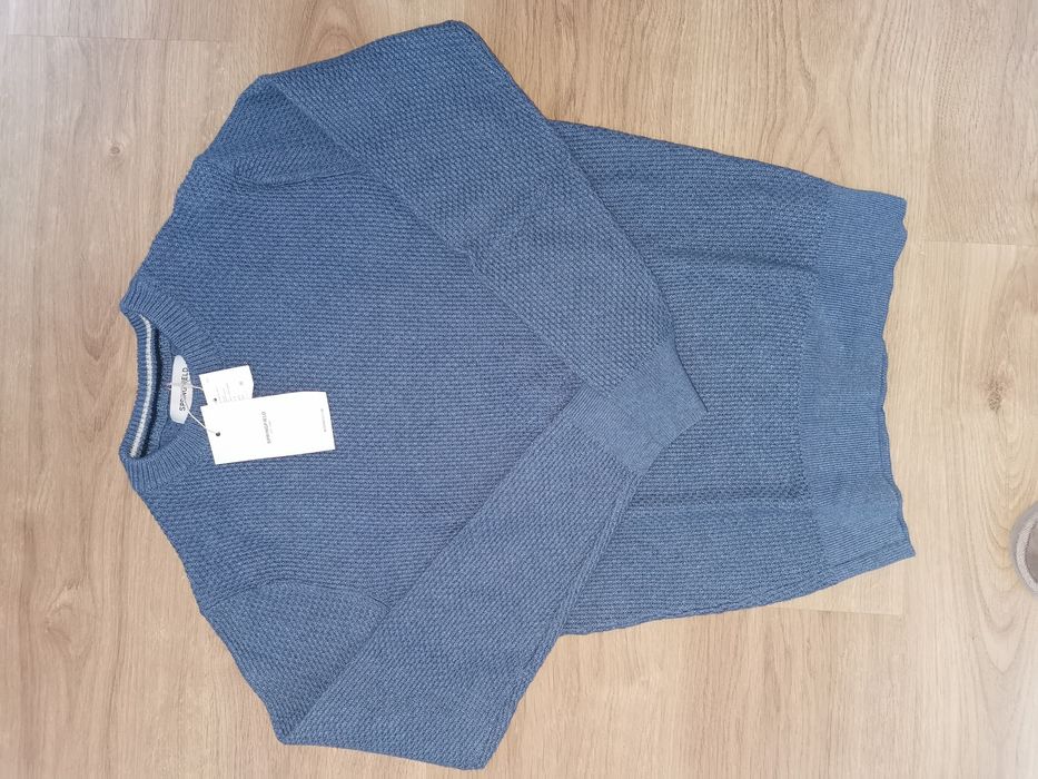 Camisola de Malha Azul Nova Springfield Tam XS