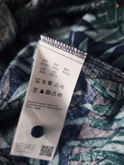 Koszula męska Hugo Boss ,hawajska XXL, len