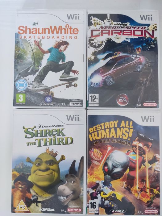 Gry Nintendo Wii Sonic,Shrek,WiiSports,NFS,JustDance
