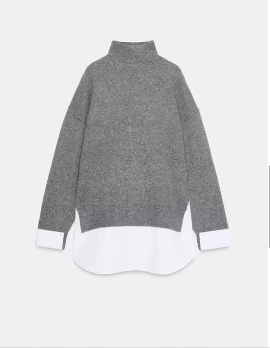 Подовжений светр кофта 2в1 Zara
