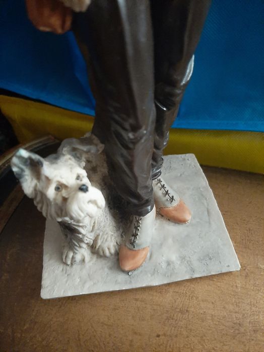Estatueta Vintage feita à mão Arte Nova