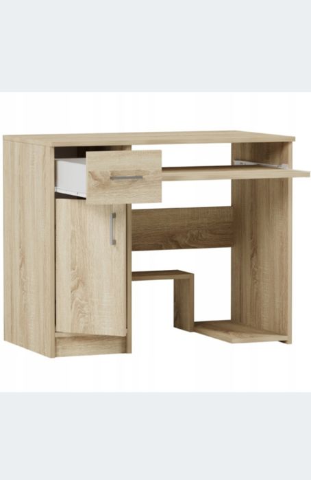 Stoly Biurko gamingowe komputerowe szkolne kolor dąb sanoma 90 cm dług