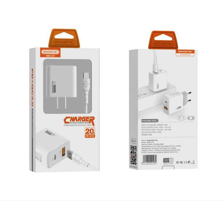 Nowa ładowarka USB C SOMOSTEL 20W