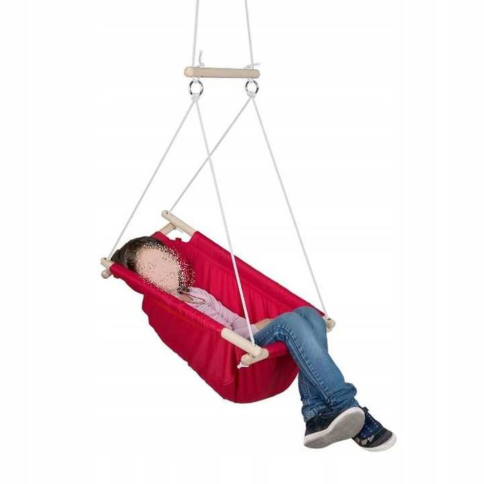 Huśtawka hamak dla dzieci Roba do 30 kg czerwona 0+ 60x30 cm