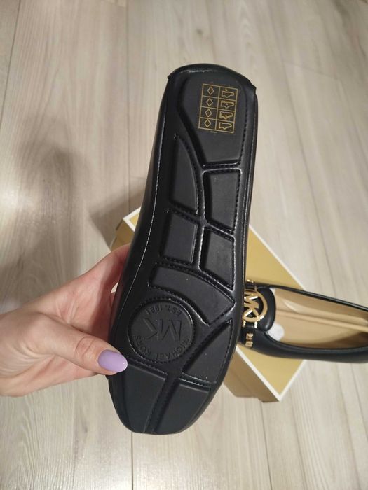 Buty damskie baleriny czarne nowe Michael Kors, rozmiar 7,5