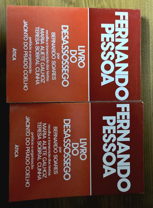 Livros I e II do Desassossego Fernando Pessoa