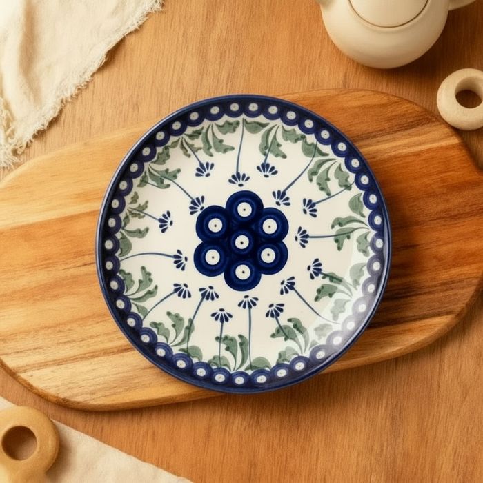 Talerz deserowy Ceramika Artystyczna Bolesławiec 17,5 cm - wzór 377RX