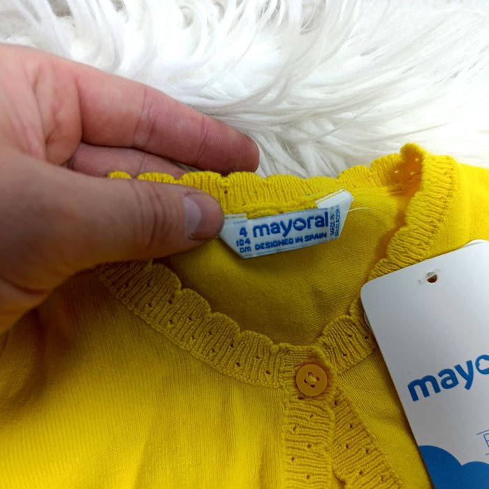 Myroyal bluzka dziewczęca 104 żółta w grochy bawełna NOWA