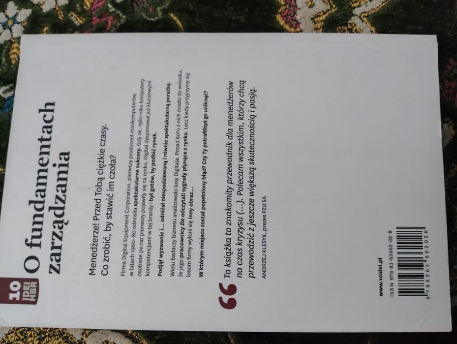 O fundamentach zarządzania. Harvard Business Review