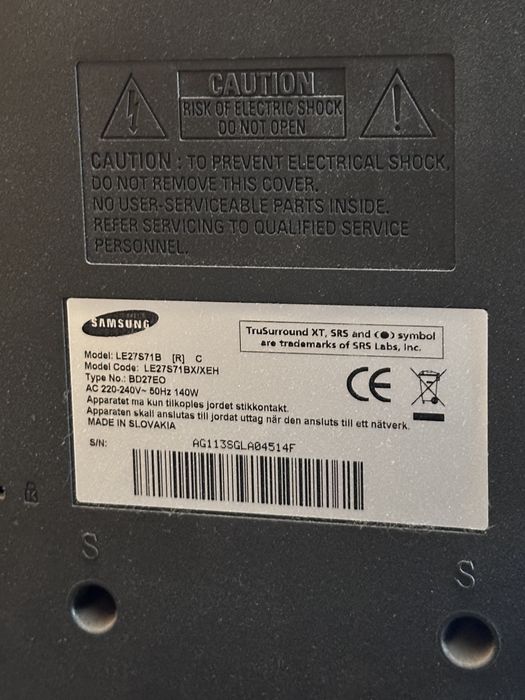 Telewizor SAMSUNG  LCD 27’ LE27S71B.  Okazja. Leszno