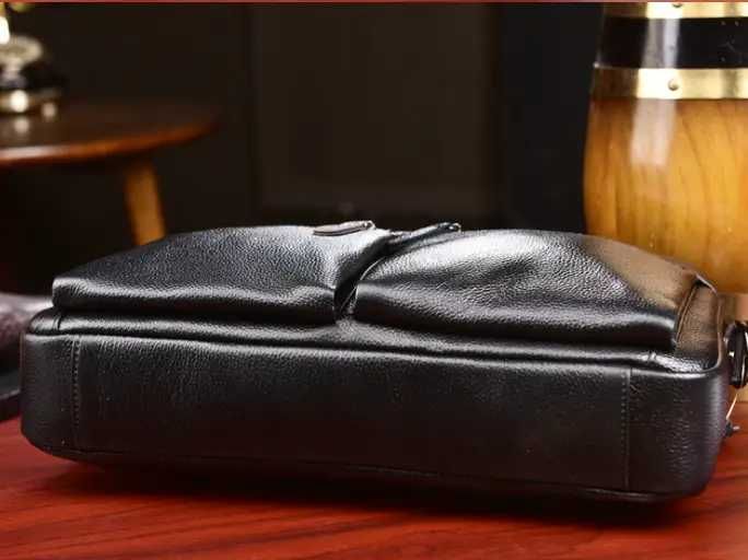 Чоловіча шкіряна сумка новий діловий портфель для документів А4 кожа