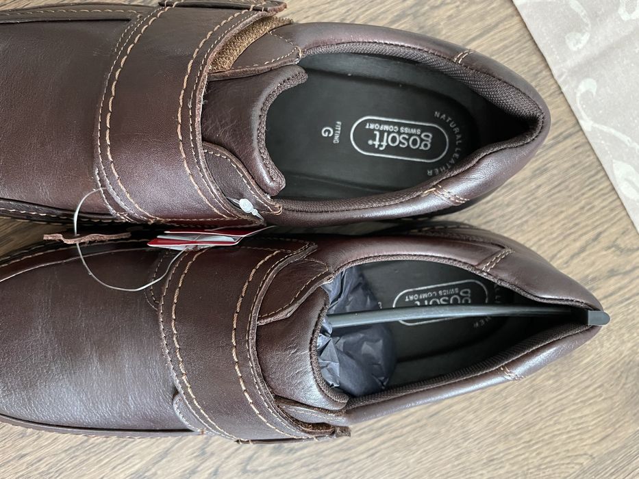 Nowe skórzane buty męskie