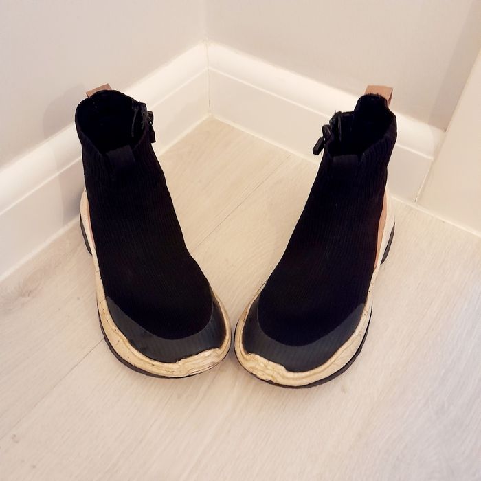 Trzewiki zara 29 botki czarne elastyczne