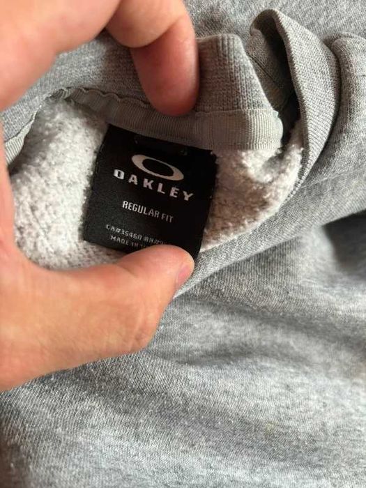 Bluza crewneck oakley męska szara Logo boxy rozmiar L