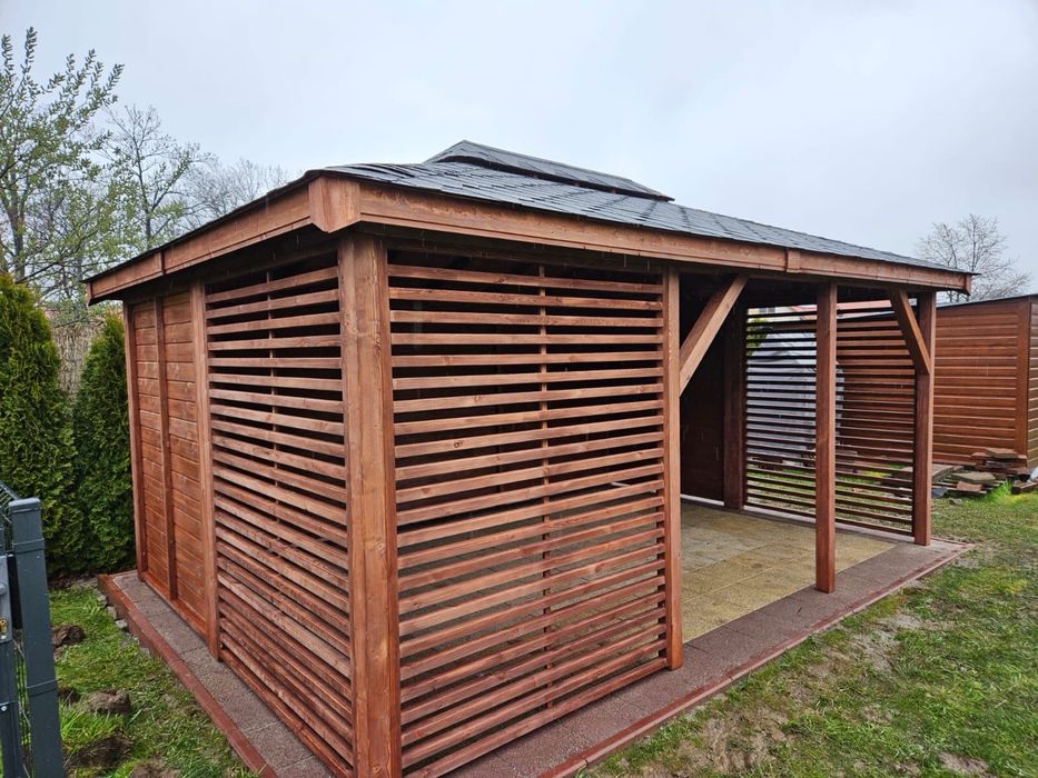 Altana wiata tarasy meble ogrodowe domki narzedziowe. TimberAltDesign