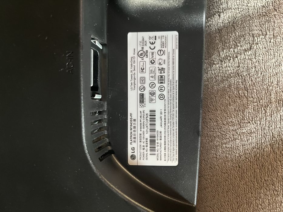 Monitor LG Flatron W1943SS