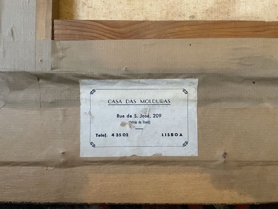 Quadro antigo com motivos náuticos