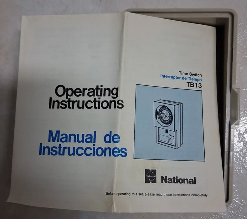 Interruptor horário mecânico analógico National TB138.
