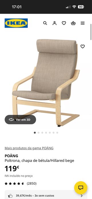 Cadeira / Cadeira de baloiço IKEA POÄNG