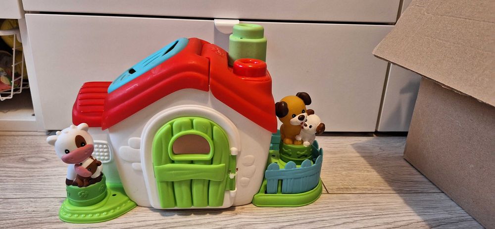 Domek Clementoni sorter klocki zwierzątka klocki Clementoni