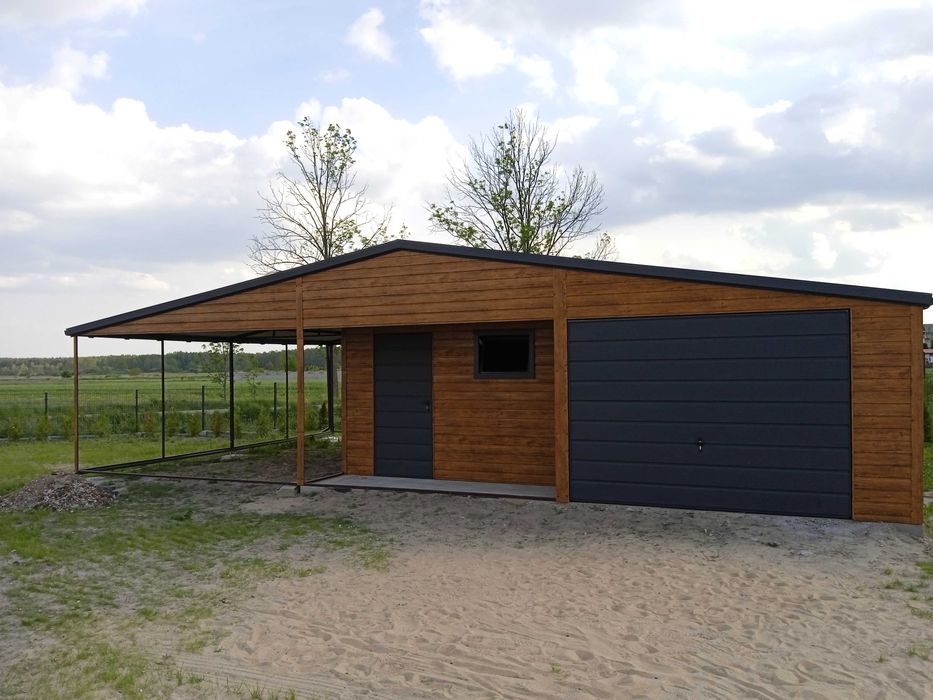 Garaż Blaszany 6x6 od producenta na Wymiar.Garaże Hale Wiaty