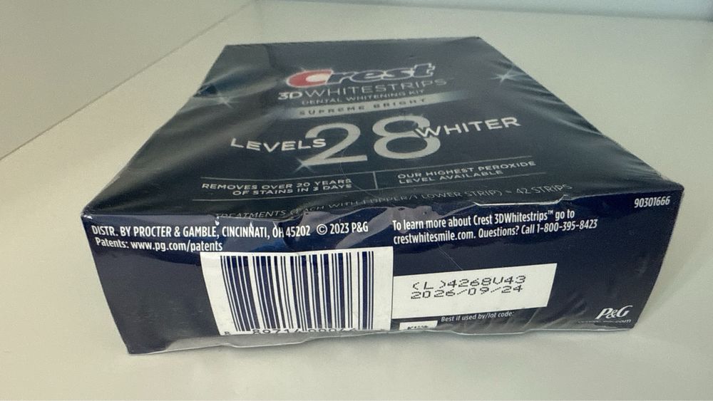 Paski wybielające zęby Crest 28 levels Supreme Bright