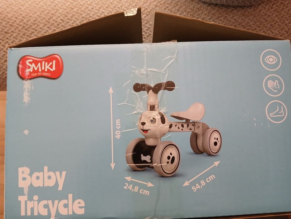 Rowerek biegowy czterokołowy od 1 roku, jeździk