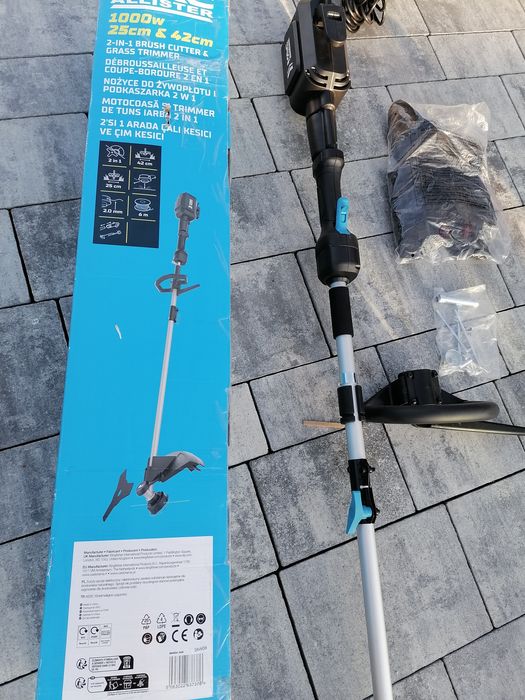 Kosa elektryczna do trawy MacAllister 1000 W 25/42 cm MBC1174GBC