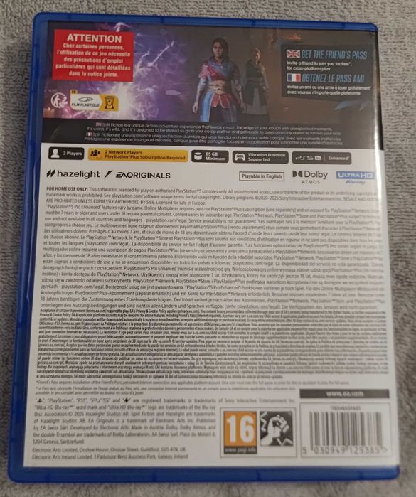 Split Fiction PS5, napisy PL, stan bardzo dobry