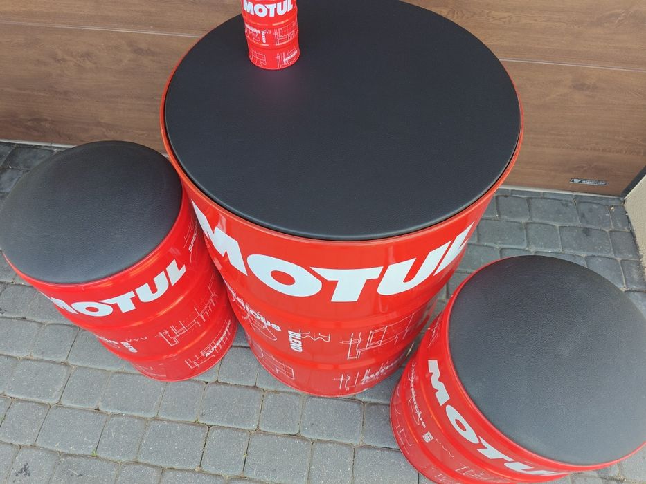 Meble z beczek zestaw