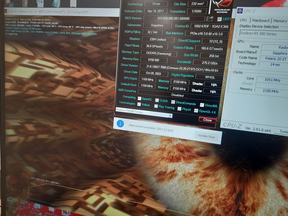 Видеокарта б\у как новая Gigabyte 570 8GB AMD и другие карты